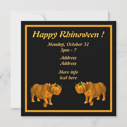 Happy Rhinoween! (Voorkant)