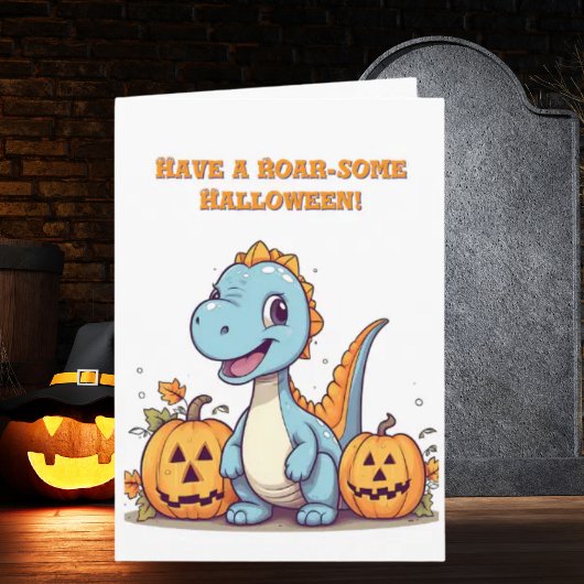 Happy Roar Quelques cartes d'Halloween de mignonne