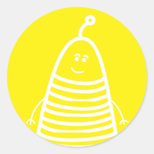 Happy Robot, autocollant d'émotion ! (Devant)