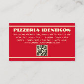 Happy Robot Pizzeria met QR-code Klantenkaartje (Achterkant)