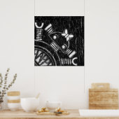 Happy Robot-Poster Poster (Keuken)