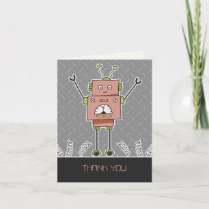 Happy Robot & Springs Bedankt Opmerking Kaart