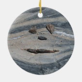 Happy Rock Face Keramisch Ornament (Achterkant)