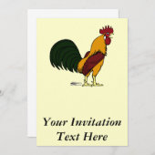 Happy Rooster Kaart (Voorkant / Achterkant)