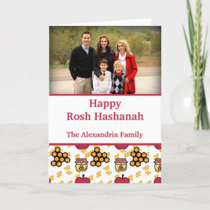 Happy Rosh Hashanah Jewish New Year - aangepaste f Feestdagen Kaart