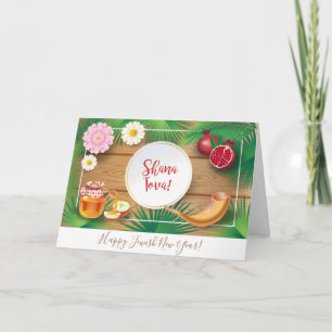 Happy Rosh Hashanah Jewish New Year Greeting Kaart