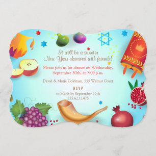 Happy Rosh Hashanah Jwish nieuwjaar Kaart