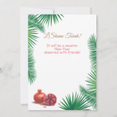 Happy Rosh Hashanah Jwish nieuwjaar Kaart (Achterkant)