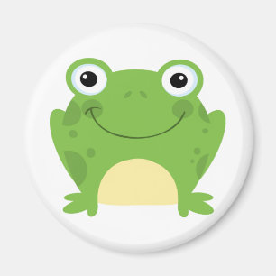 Happy Round Frog Magneet