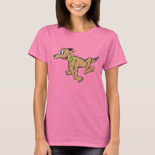 Happy Running Dog  Toddler T-shirt (Voorkant)