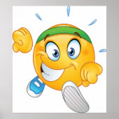 Happy Running Emoji Poster (Voorkant)