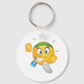 Happy Running Emoji Sleutelhanger (Voorkant)