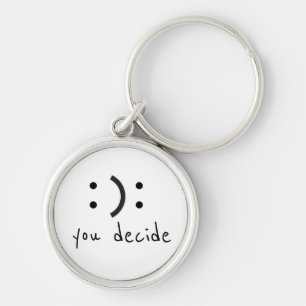 Happy Sad je besluit Sleutelhanger
