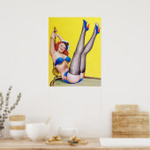 Happy Sailor Pin Up Poster (Keuken)