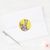 Happy Sailor Pin Up Ronde Sticker (Envelop)