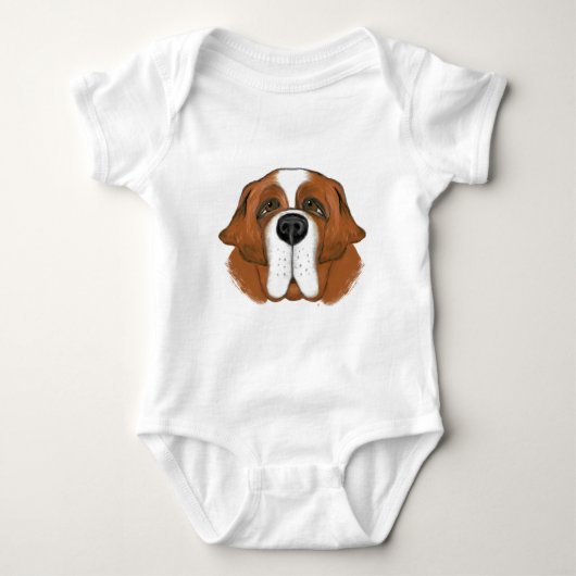 Happy Saint Bernard Romper (Voorkant)