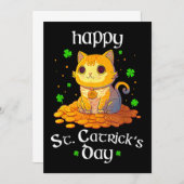 Happy Saint Catricks Day St Patricks Irish Leprech Kaart (Voorkant / Achterkant)