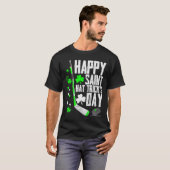 Happy Saint Hat Trick's Day Tee Ice Hockey T-shirt (Voorkant volledig)