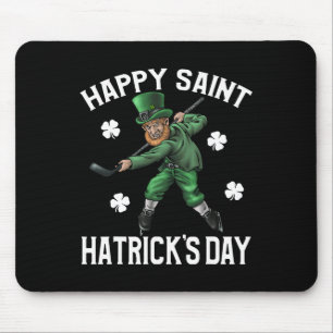 Happy Saint Hatricks Day St Patrick's Day Hockey L Muismat