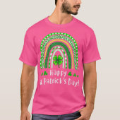 Happy Saint Patricks Day 2021 Rainbow Shamrock T-shirt (Voorkant)