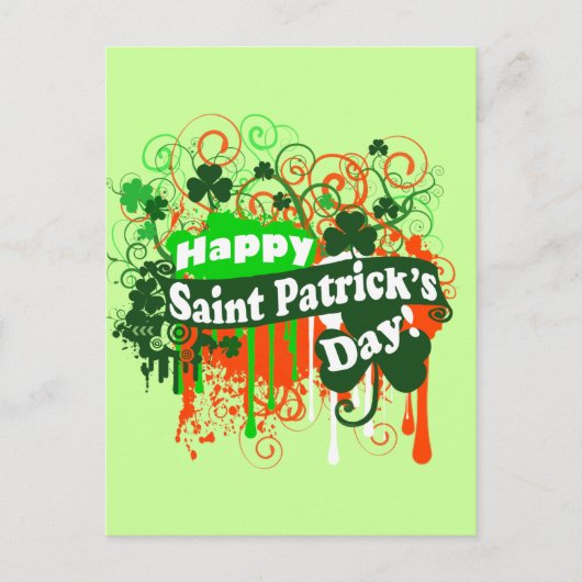 Happy Saint Patricks Day Briefkaart (Voorkant)