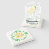 Happy Saint Patricks Day Good Luck Stenen Onderzetter (Zijkant)