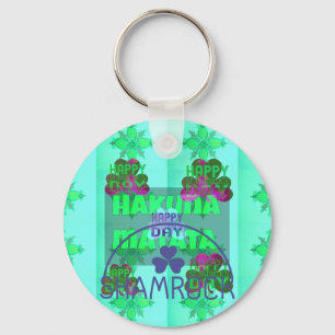 Happy Saint Patrick's Day Hakuna Matata Art Print Sleutelhanger