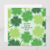 Happy Saint Patricks Day Kaart (Voorkant / Achterkant)