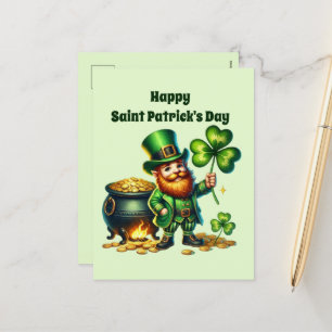 Happy Saint Patrick's Day kabouter Feestdagenkaart