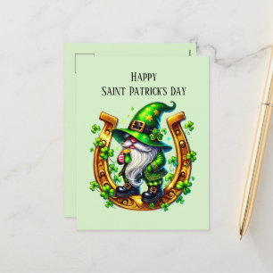 Happy Saint Patrick's Day kabouter Feestdagenkaart