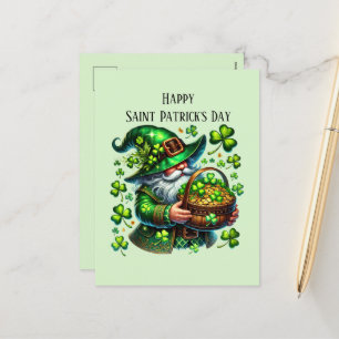 Happy Saint Patrick's Day kabouter Feestdagenkaart
