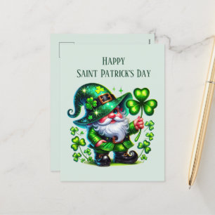 Happy Saint Patrick's Day kabouter tekst toevoegen Feestdagenkaart