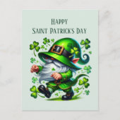 Happy Saint Patrick's Day kabouter tekst toevoegen Feestdagenkaart (Voorkant)