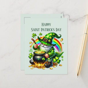 Happy Saint Patrick's Day kabouter tekst toevoegen Feestdagenkaart