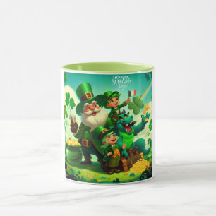 Happy Saint Patrick's Day kleurrijk Mok