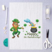 Happy Saint Patrick's Day Leprechaun Rainbow  Tissuepapier (Craft)