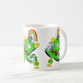Happy Saint Patrick's Day Rabbit Rainbow Mug  (Devant droit)