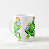 Happy Saint Patrick's Day Rabbit Rainbow Mug (Devant gauche)