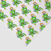 Happy Saint Patrick's Day Rabbit Tissue Paper Tissuepapier (Detail)