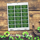 Happy Saint Patrick's Day Retouradreslabels Etiket