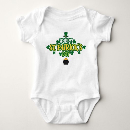 Happy Saint Patrick's Day Romper (Voorkant)