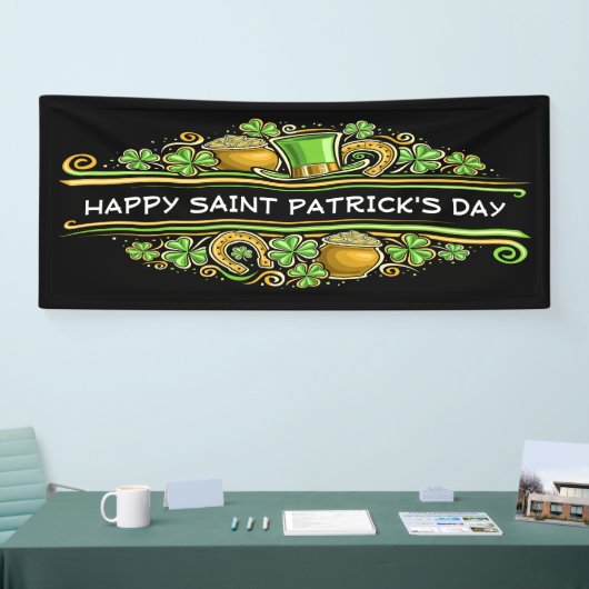 Happy Saint Patrick's Day Spandoek (Beurs)