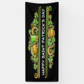 Happy Saint Patrick's Day Spandoek (Verticaal)