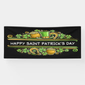 Happy Saint Patrick's Day Spandoek (Horizontaal)