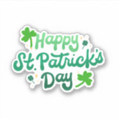 Happy Saint Patrick's Day Sticker (Voorkant)