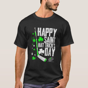 Happy Saint Pet Trick's Day T-shirt Ice Hockey St.