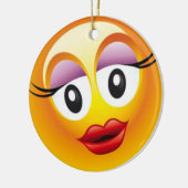 Happy Sally Joy Keramisch Ornament (Links)