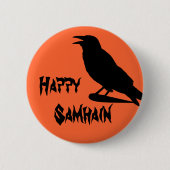 Happy Samhain Button (Voorkant)