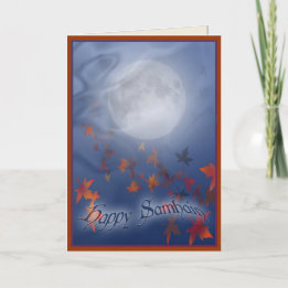 Happy Samhain Moon & Veil Kaart