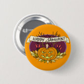 Happy Samhain Ronde Button 5,7 Cm (Voorkant /achterkant)